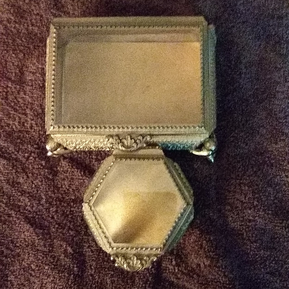 2 old trinket boxes